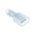 RS PRO Blue Insulated Male Spade Connector, Tab, 0.8 x 6.35mm Tab Size, 1.5mm² to 2.5mm²
