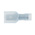 RS PRO Blue Insulated Male Spade Connector, Tab, 0.8 x 6.35mm Tab Size, 1.5mm² to 2.5mm²
