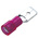RS PRO Red Insulated Male Spade Connector, Tab, 0.8 x 6.35mm Tab Size, 0.5mm² to 1.5mm²