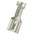 RS PRO Uninsulated Female Spade Connector, Receptacle, 0.8 x 6.35mm Tab Size