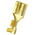 RS PRO Uninsulated Female Spade Connector, Receptacle, 6.35 x 0.8mm Tab Size