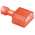 TE Connectivity Ultra-Fast .250 Red Insulated Male Spade Connector, Tab, 6.3 x 0.8mm Tab Size, 0.3mm² to 0.8mm²