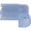 TE Connectivity Ultra-Fast .250 Blue Insulated Female Spade Connector, Flag Terminal, 6.35 x 0.81mm Tab Size, 1.3mm² to