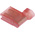 TE Connectivity Ultra-Fast .250 Red Insulated Female Spade Connector, Flag Terminal, 6.35 x 0.81mm Tab Size, 0.3mm² to