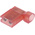 TE Connectivity Ultra-Fast .250 Red Insulated Female Spade Connector, Flag Terminal, 6.35 x 0.81mm Tab Size, 0.3mm² to