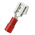 RS PRO Red Insulated Female Spade Connector, Piggyback Terminal, 6.35 x 0.8mm Tab Size, 0.5mm² to 1.5mm²