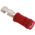 TE Connectivity PIDG FASTON .110 Red Insulated Female Spade Connector, Receptacle, 2.79 x 0.51mm Tab Size, 0.3mm² to
