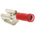 TE Connectivity PIDG FASTON .250 Red Insulated Female Spade Connector, Piggyback Terminal, 6.35 x 0.81mm Tab Size,