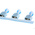 TE Connectivity Ultra-Fast Plus .250 Blue Insulated Female Spade Connector, Receptacle, 6.35 x 0.81mm Tab Size, 1.3mm²
