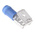 JST FVDDFM Blue Insulated Female Spade Connector, Piggyback Terminal, 6.3 x 0.8mm Tab Size, 1mm² to 2.6mm²
