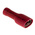 JST FLVDDF Red Insulated Female Spade Connector, Receptacle, 6.35 x 0.8mm Tab Size, 0.25mm² to 1.65mm²