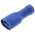 JST FLVDDF Blue Insulated Female Spade Connector, Receptacle, 6.35 x 0.8mm Tab Size, 1mm² to 2.6mm²