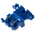 RS PRO Splice Connector, Blue, Insulated 0.75 → 2.5 mm², 18 → 14 AWG