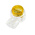 RS PRO Butt Splice Crimp Butt Splice Terminal, White, Yellow, Insulated 22 → 26 AWG