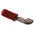 TE Connectivity, PIDG Knife Disconnect Splice Connector, Red, Insulated, Tin 22 → 16 AWG