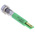 RS PRO Green Panel Mount Indicator, 24V dc, 8mm Mounting Hole Size, Solder Tab Termination, IP40