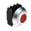 Schmersal Round Red Push Button Head, Elan Series, 22mm Cutout, Round