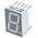 HDSP-5503 Avago 7-Segment LED Display, CC Red 3.7 mcd RH DP 14.2mm