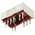 5082-7650 Broadcom 7-Segment LED Display, CA Red 1.1 mcd LH DP 10.9mm