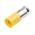 RS PRO Yellow LED Indicator Lamp, 12V ac/dc, Midget Groove Base, 6mm Diameter, 630mcd