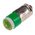 RS PRO Green LED Indicator Lamp, 12V dc, Midget Groove Base, 6mm Diameter, 35mcd