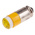 RS PRO Yellow LED Indicator Lamp, 28V ac/dc, Midget Groove Base, 6mm Diameter, 45mcd