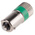 RS PRO Green LED Indicator Lamp, 28V dc, BA9s Base, 10mm Diameter, 170/160mcd