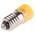 RS PRO Yellow LED Indicator Lamp, 28V ac/dc, E10 Base, 10mm Diameter, 120/110mcd