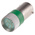RS PRO Green LED Indicator Lamp, 12V ac/dc, BA9s Base, 10mm Diameter, 170/160mcd