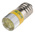 RS PRO Yellow LED Indicator Lamp, 24V dc, E10 Base, 10mm Diameter, 120/110mcd