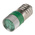 RS PRO Green LED Indicator Lamp, 24V dc, E10 Base, 10mm Diameter, 170/160mcd