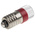 RS PRO Red LED Indicator Lamp, 24V dc, E10 Base, 10mm Diameter, 110/105mcd