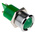 RS PRO Green Panel Mount Indicator, 24V dc, 22mm Mounting Hole Size, Solder Tab Termination