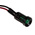 RS PRO Green Panel Mount Indicator, 12V dc, 8mm Mounting Hole Size, Lead Wires Termination