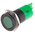 RS PRO Green Panel Mount Indicator, 22mm Mounting Hole Size, Solder Tab Termination