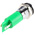RS PRO Green Panel Mount Indicator, 14mm Mounting Hole Size, Solder Tab Termination, IP67