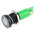 RS PRO Green Panel Mount Indicator, 230V ac, 16mm Mounting Hole Size, Solder Tab Termination, IP67