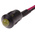 RS PRO Yellow Panel Mount Indicator, 12V dc, 8mm Mounting Hole Size, Lead Wires Termination