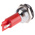 RS PRO Red Panel Mount Indicator, 19mm Mounting Hole Size, Solder Tab Termination, IP67