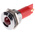 RS PRO Red Panel Mount Indicator, 19mm Mounting Hole Size, Solder Tab Termination, IP67