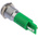 RS PRO Green Panel Mount Indicator, 14mm Mounting Hole Size, Solder Tab Termination, IP67