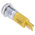 RS PRO Yellow Panel Mount Indicator, 24V dc, 14mm Mounting Hole Size, Solder Tab Termination
