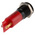 RS PRO Red Flashing LED Panel Mount Indicator, 24V dc, 14mm Mounting Hole Size, Solder Tab Termination