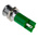 RS PRO Green Panel Mount Indicator, 230V ac, 14mm Mounting Hole Size, IP67