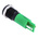 RS PRO Green Panel Mount Indicator, 24V dc, 14mm Mounting Hole Size, Solder Tab Termination