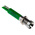 RS PRO Green Panel Mount Indicator, 12V dc, 8mm Mounting Hole Size, Solder Tab Termination