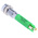 RS PRO Green Panel Mount Indicator, 12V dc, 6mm Mounting Hole Size, Solder Tab Termination