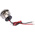 RS PRO Red Panel Mount Indicator, 24V dc, 22mm Mounting Hole Size, Lead Wires Termination, IP67
