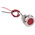 RS PRO Red Panel Mount Indicator, 24V dc, 22mm Mounting Hole Size, Lead Wires Termination, IP67