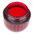Panel Mount Indicator Lens Domed Style, Red, 15.86mm diameter , 15.86mm Long